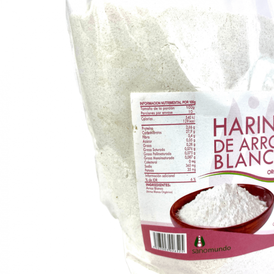 Harina arroz blanco