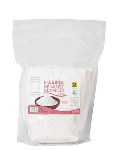 Tienda 23 Harina de Arroz Orgánico 1 kg - Sin Gluten, Vegana