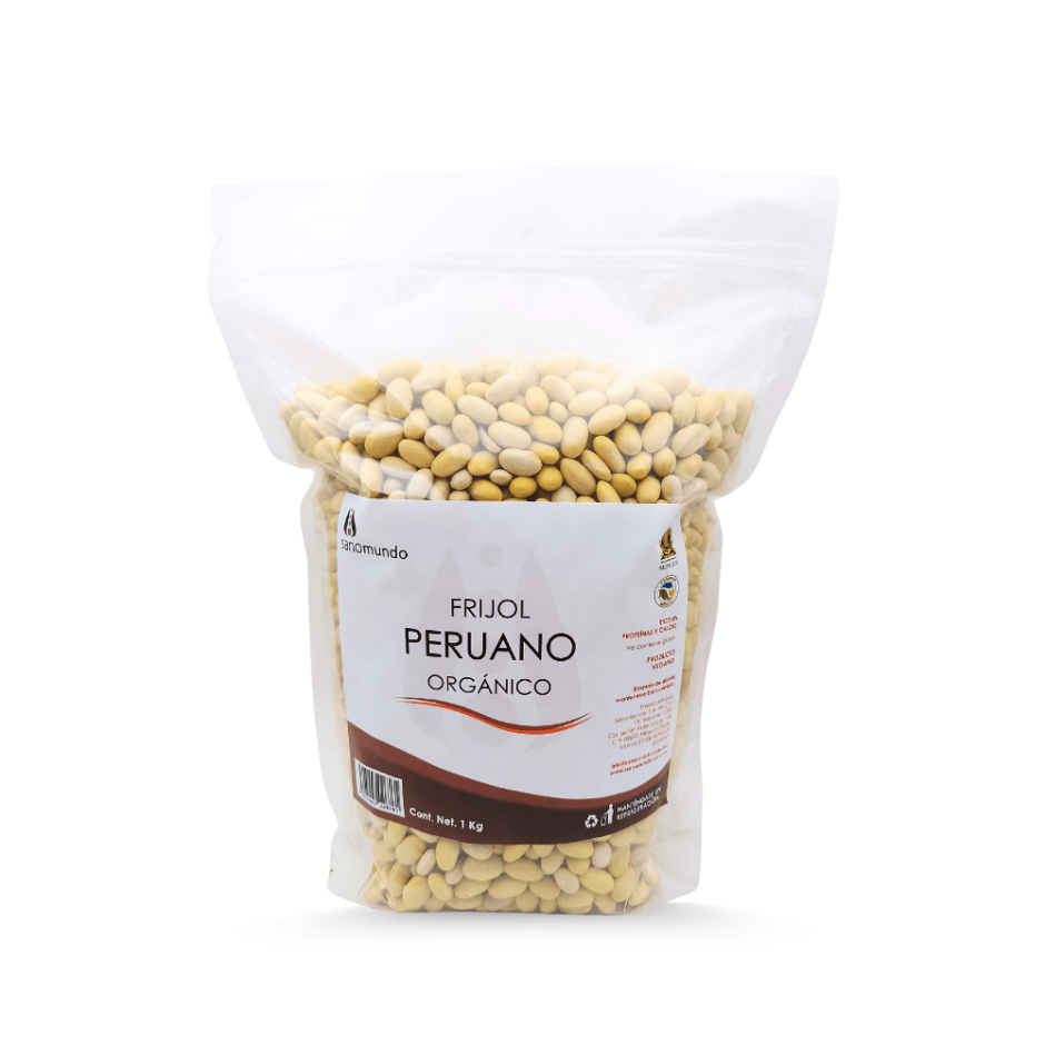 Frijol Peruano Orgánico 1 Kg Sano Mundo - Vegano y Sin Gluten