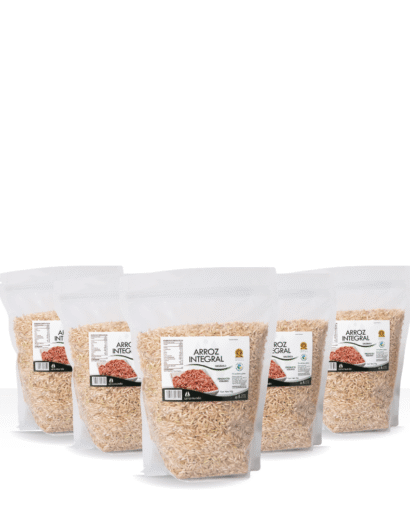 Arroz Integral Orgánico 1kg, Kit De 5 Bolsas